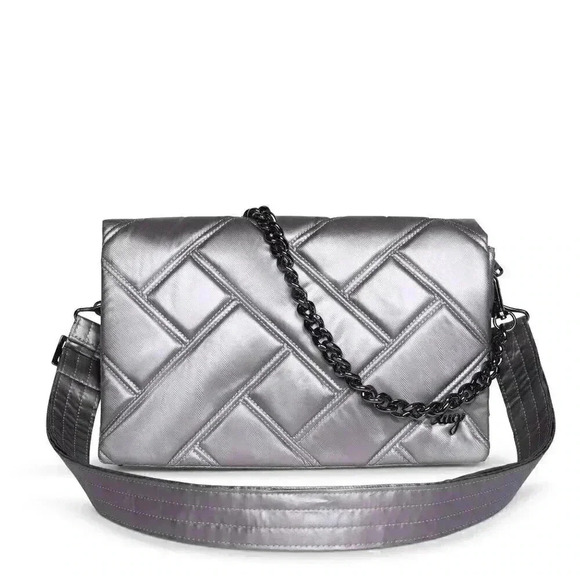 LUG Huddle Shoulder Bag / Purse/ Handbag - Metallic Pearl - Picture 1 of 15